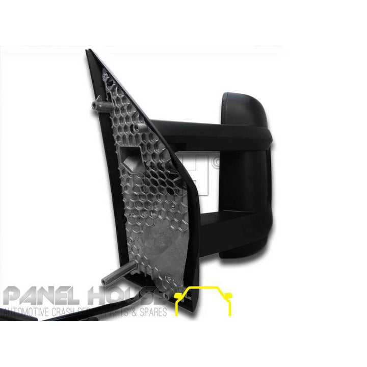 Door Mirror LEFT Electric Long Arm Suit MOTORHOME fits Fiat Ducato 06-13