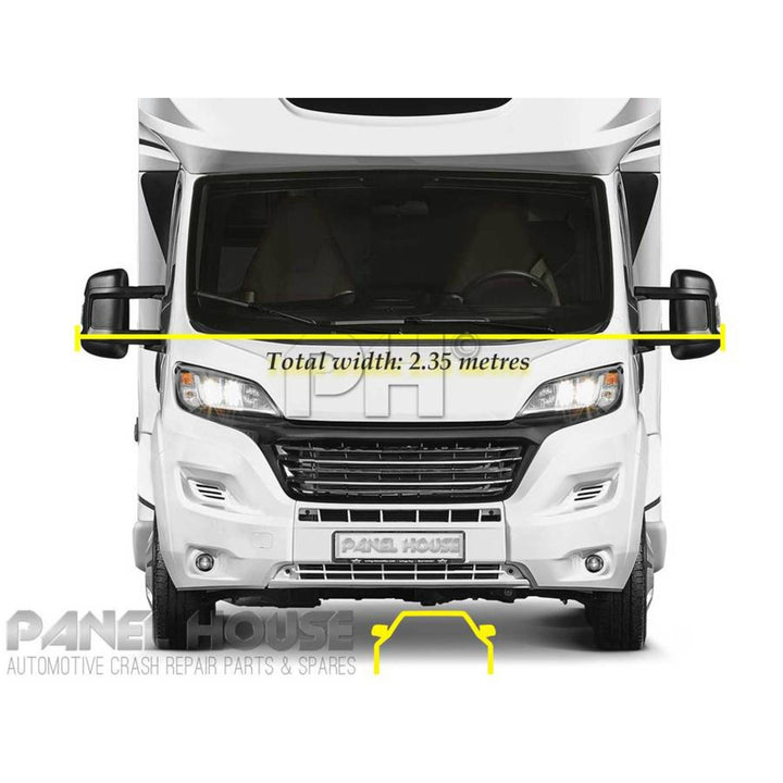 Door Mirrors PAIR Electric Long Arm Suit MOTORHOME fits Fiat Ducato 06-13
