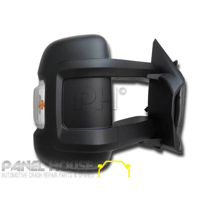 Door Mirrors PAIR Electric Long Arm Suit MOTORHOME fits Fiat Ducato 06-13
