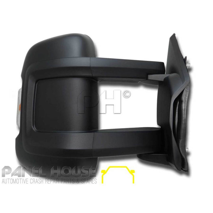 Door Mirrors PAIR Electric Long Arm Suit MOTORHOME fits Fiat Ducato 06-13