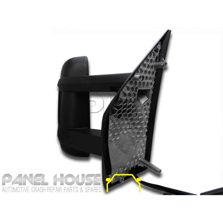 Door Mirrors PAIR Electric Long Arm Suit MOTORHOME fits Fiat Ducato 06-13
