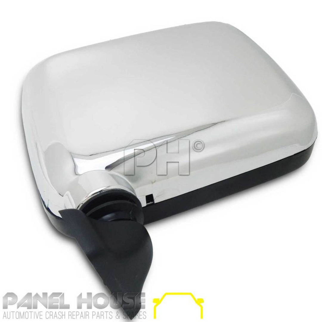 Door Mirror LEFT Skin Mount CHROME fits Holden TF Rodeo Ute 89-96