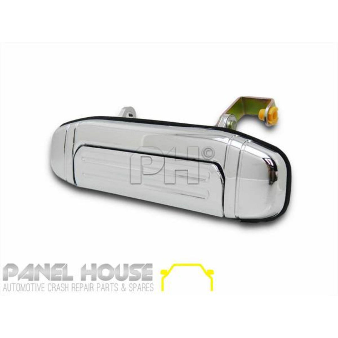 Outer Door Handles PAIR Rear Chrome fits Mitsubishi Pajero NL 1997 - 2000
