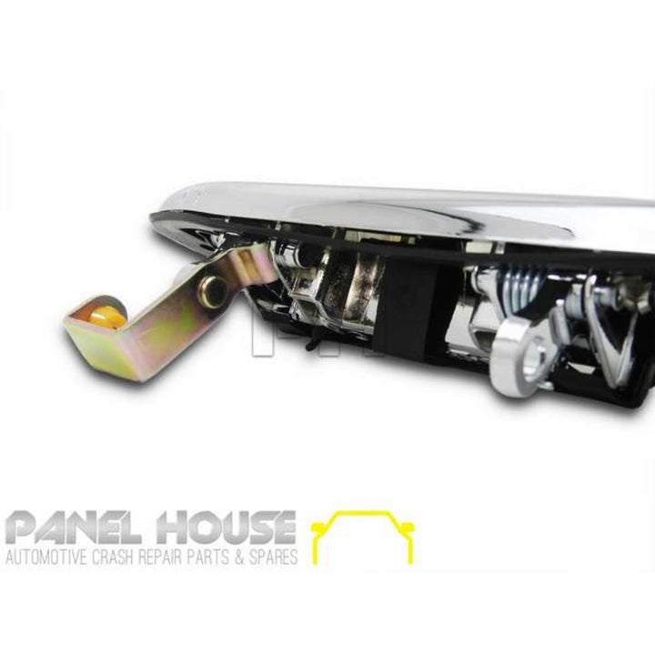 Outer Door Handles PAIR Rear Chrome fits Mitsubishi Pajero NL 1997 - 2000