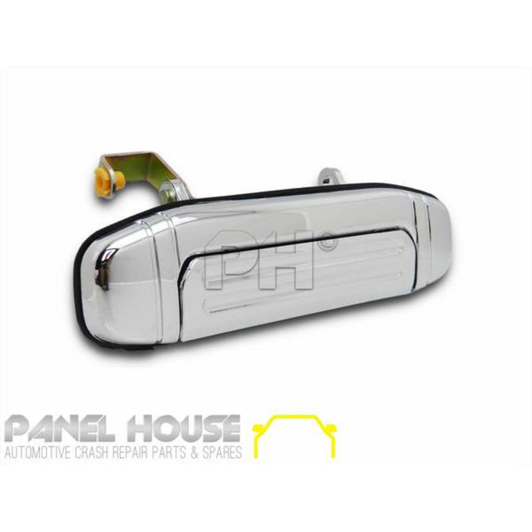 Outer Door Handles PAIR Rear Chrome fits Mitsubishi Pajero NL 1997 - 2000