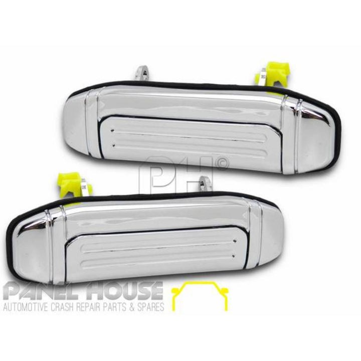 Outer Door Handle SET Rear Chrome fits Mitsubishi Pajero NL 1997 - 2000