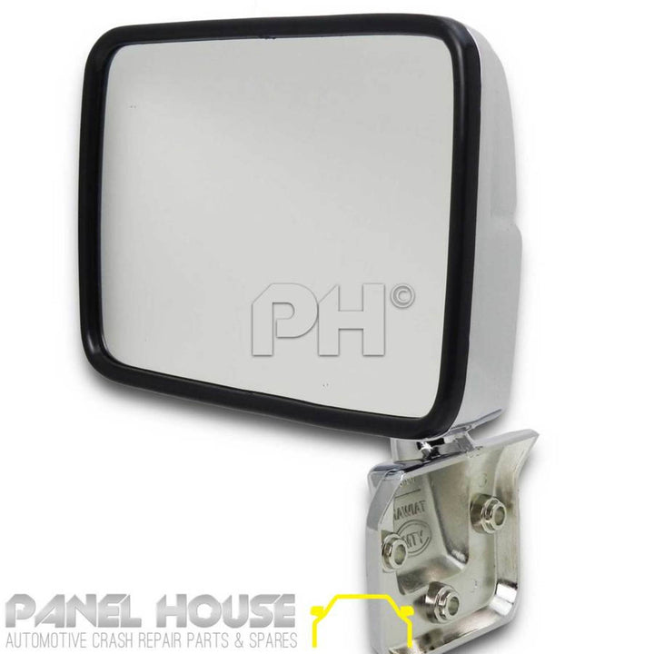 Door Mirror LEFT CHROME Skin Mount Type fits Mitsubishi Triton 86-96 ME-MJ