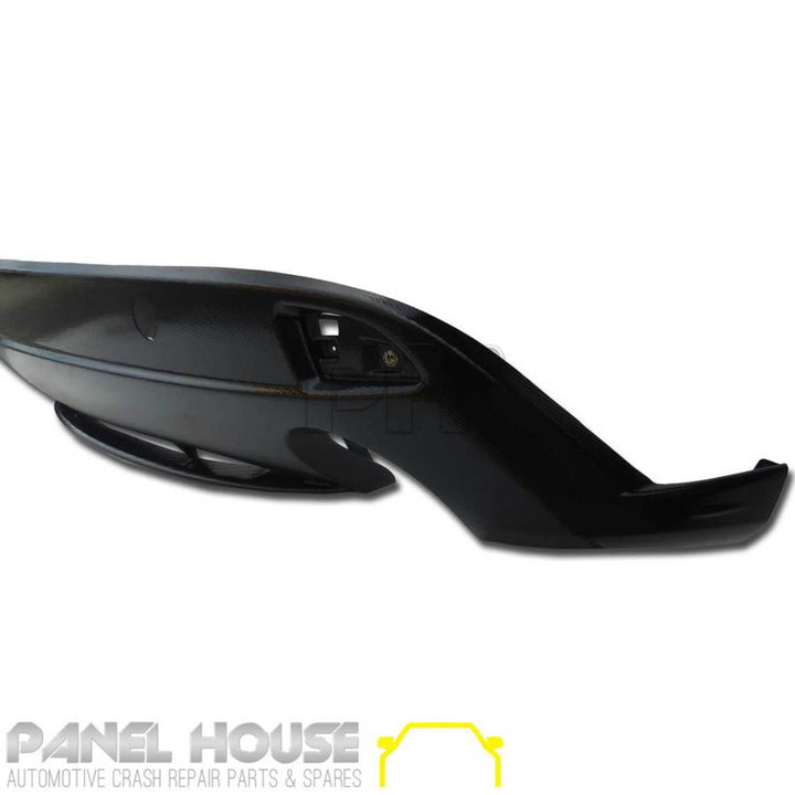 Rear Bumper Bar Diffuser Twin Exhaust Outlet CARBON Look Fits Mazda 3 BM Hatch