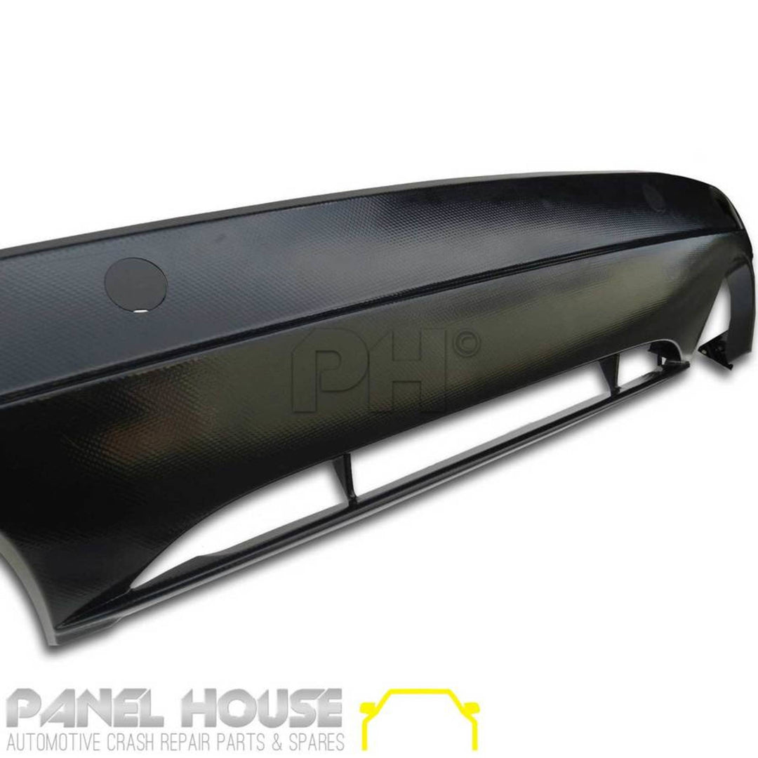 Rear Bumper Bar Diffuser Twin Exhaust Outlet CARBON Look Fits Mazda 3 BM Hatch