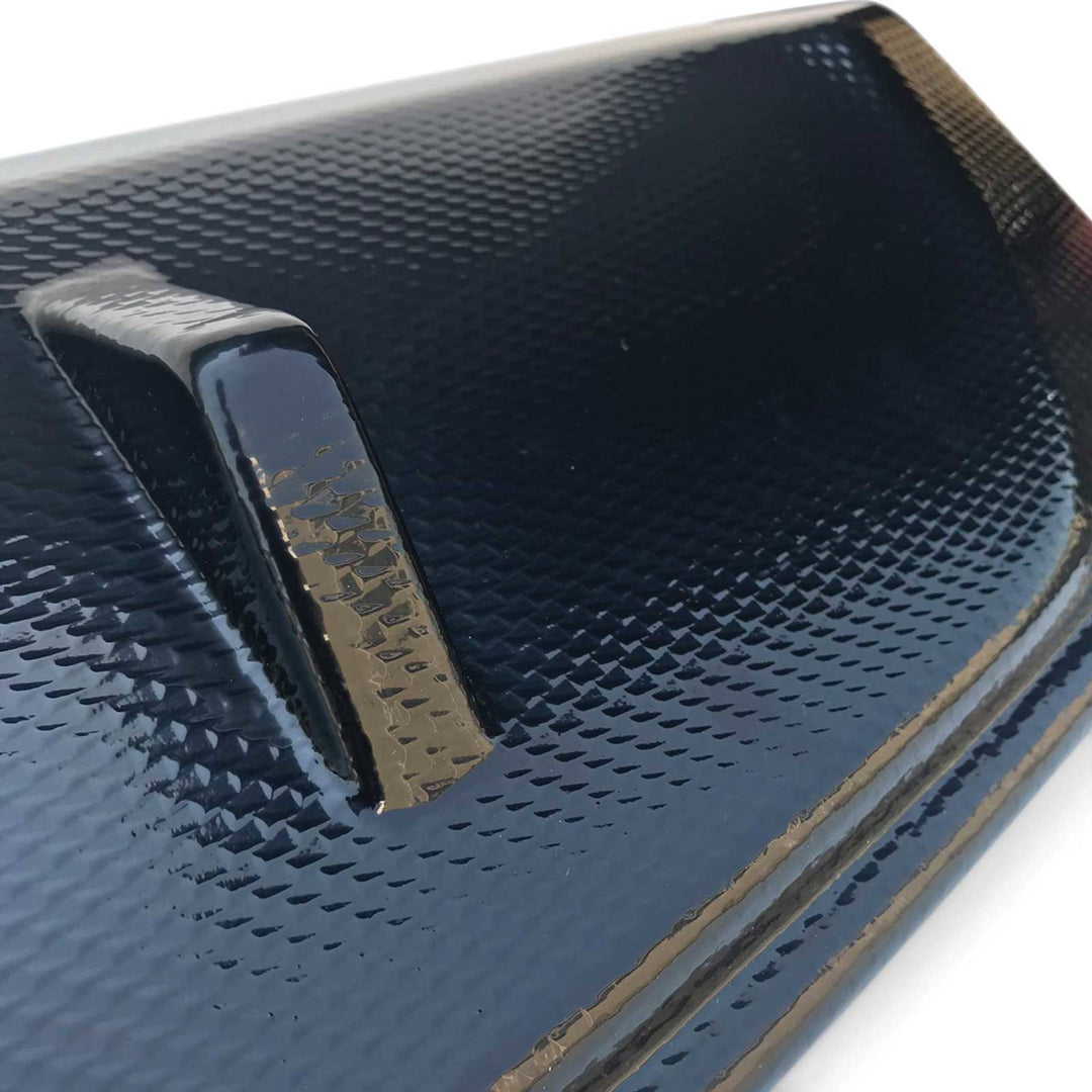 Rear Bumper Bar Diffuser Twin Exhaust Outlet CARBON Look Fits Mazda 3 BN Hatch
