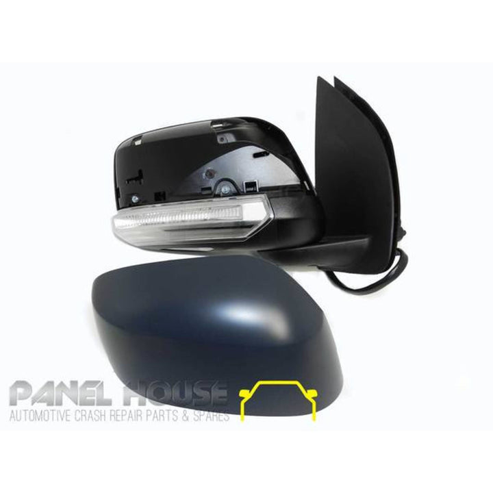 Door Mirrors PAIR Primed Autofold fits Nissan Navara D40 2005 - 2015