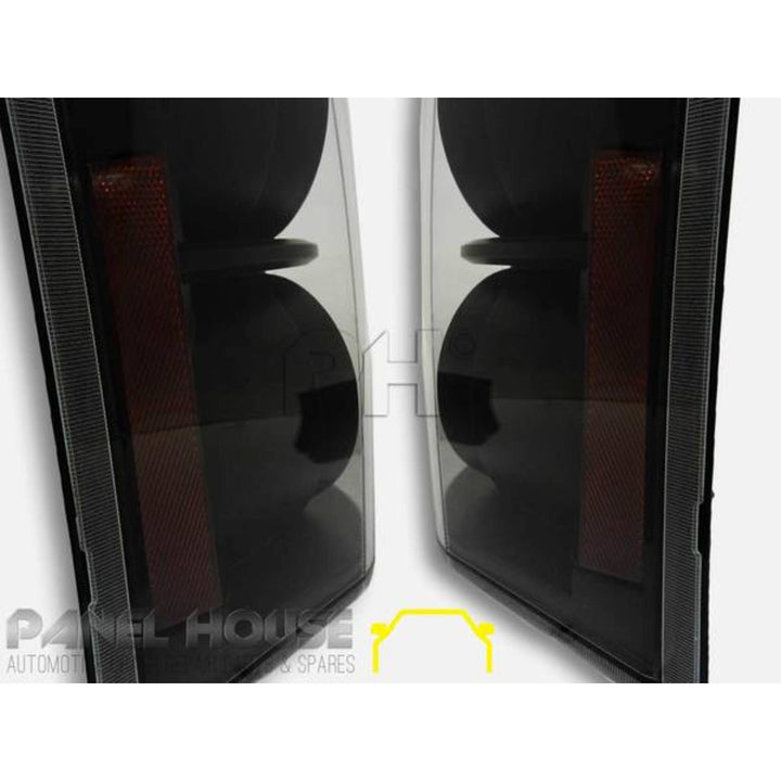 Upgrade Black LED Tail Lights PAIR Fits Land Rover Discovery 2005 - 2009