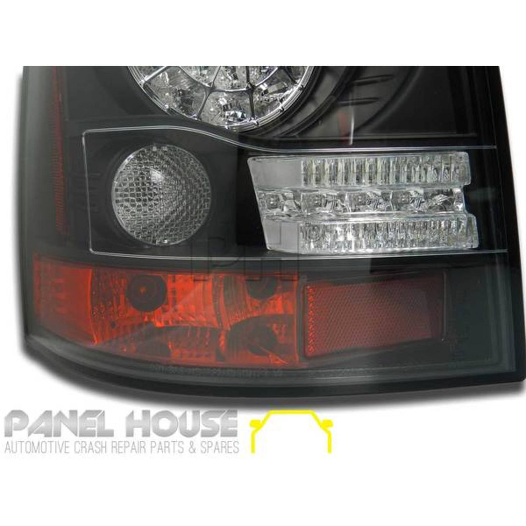 UPGRADE LED Black Tail Lights PAIR Fits Range Rover Sport L320 2005 - 2009
