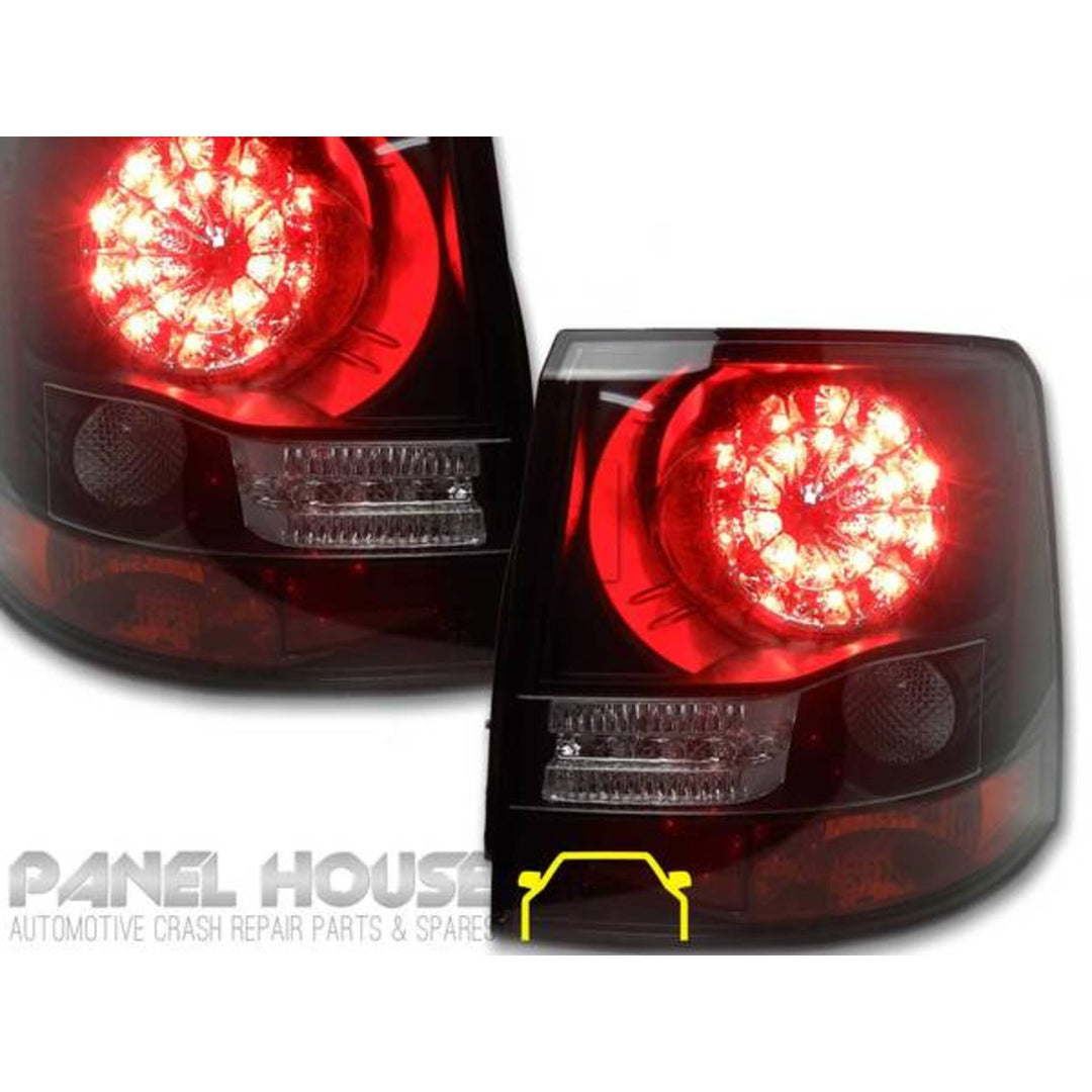 UPGRADE LED Black Tail Lights PAIR Fits Range Rover Sport L320 2005 - 2009
