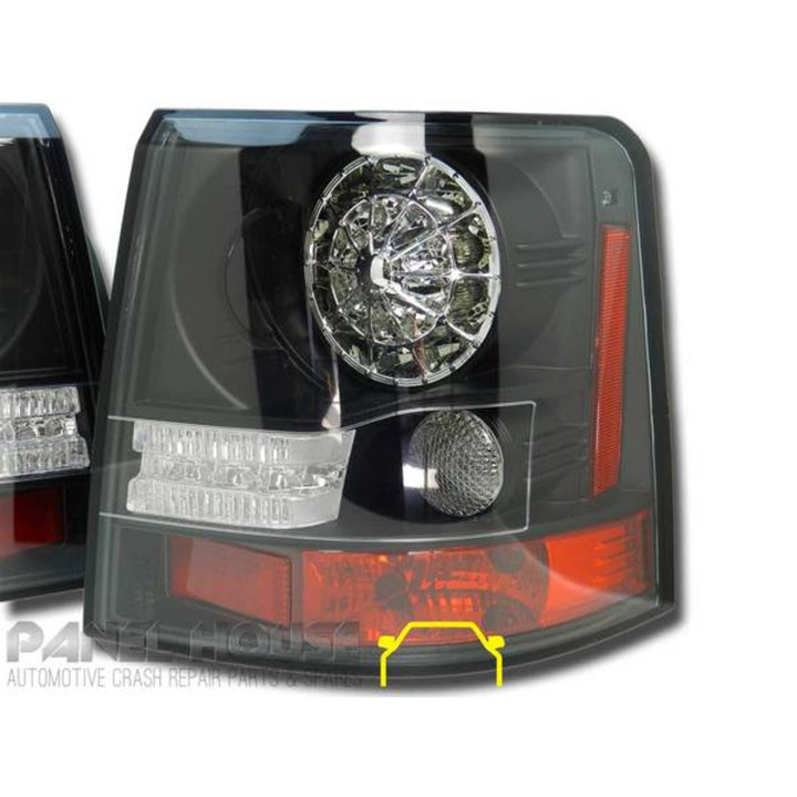 UPGRADE LED Black Tail Lights PAIR Fits Range Rover Sport L320 2005 - 2009