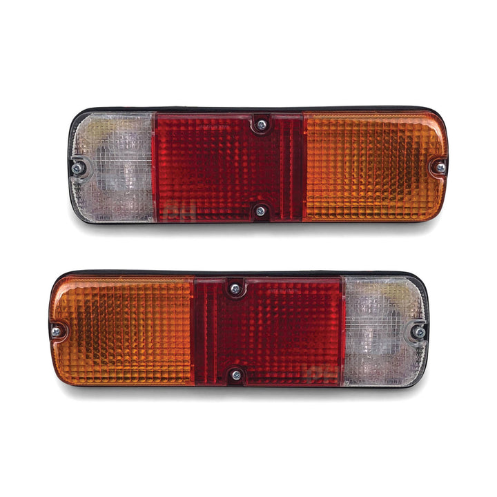Universal Tail Lights PAIR Tray Back Ute Rectangle Plug