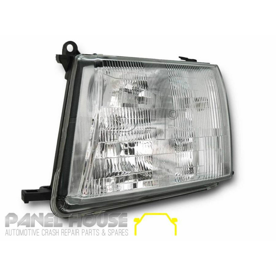 Headlight PAIR Glass ADR Fits Toyota Landcruiser 100 Series 1998 - 2005
