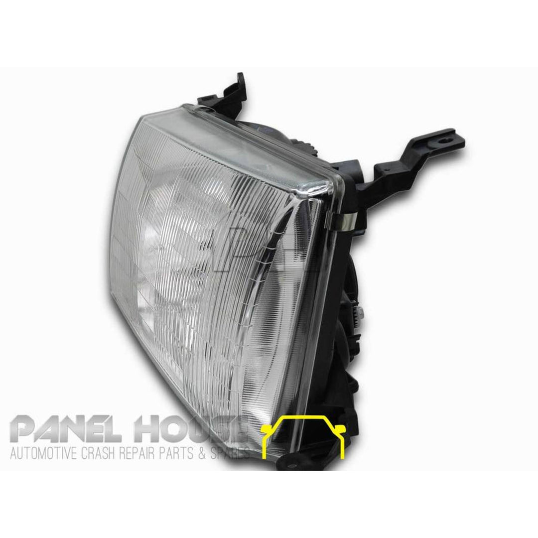 Headlight PAIR Glass ADR Fits Toyota Landcruiser 100 Series 1998 - 2005