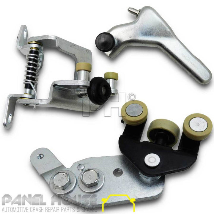 Sliding Door Hinge Roller Bearing SET LEFT Fits Toyota Hiace Rear 05-15