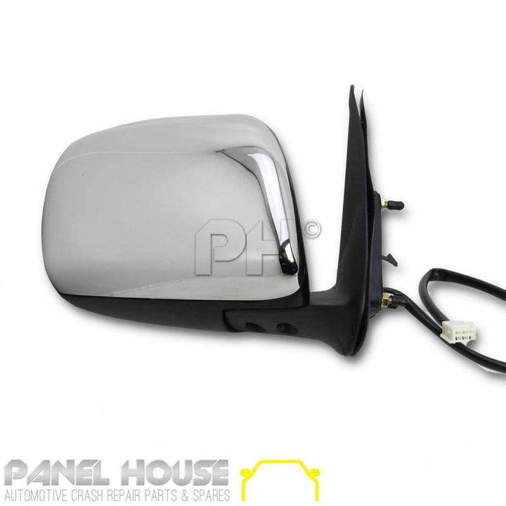 Door Mirror PAIR Chrome Electric Fits Toyota Hilux 2005 - 06/2010