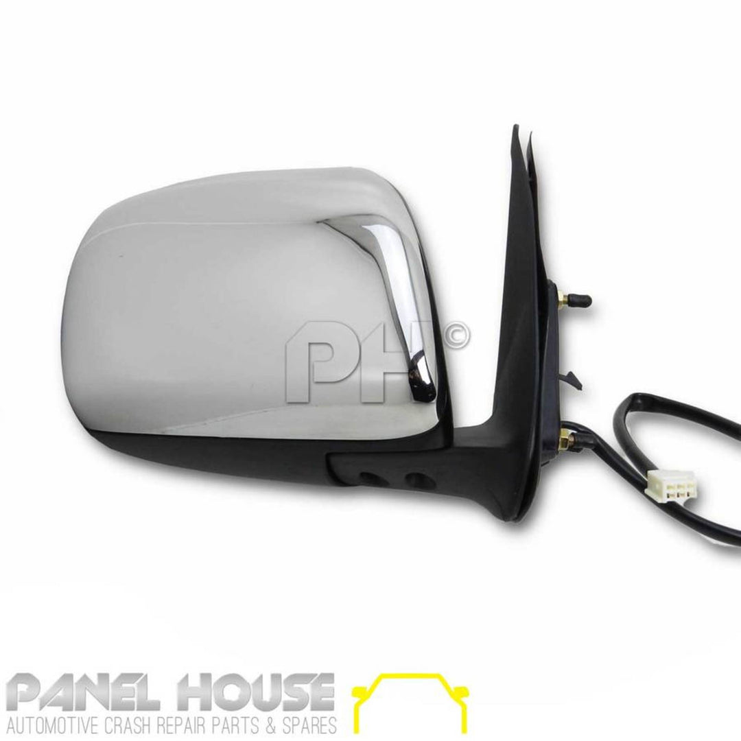 Door Mirror PAIR Chrome Electric Fits Toyota Hilux 2005 - 06/2010