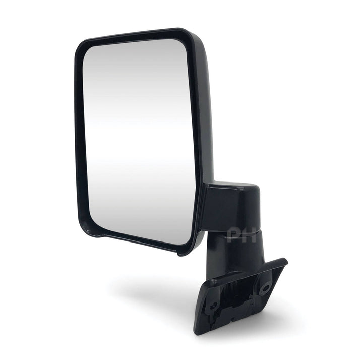 Door Mirror Black Metal Base LEFT Fits Landcruiser 60 Series 1980 - 1990