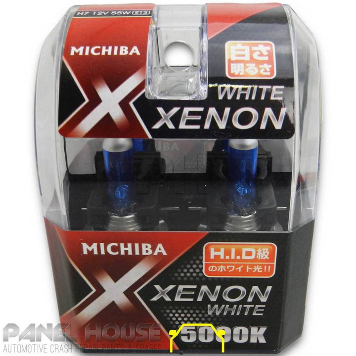 NEW Michiba H7 5000K 55W 12V Super White Head Light Bulb