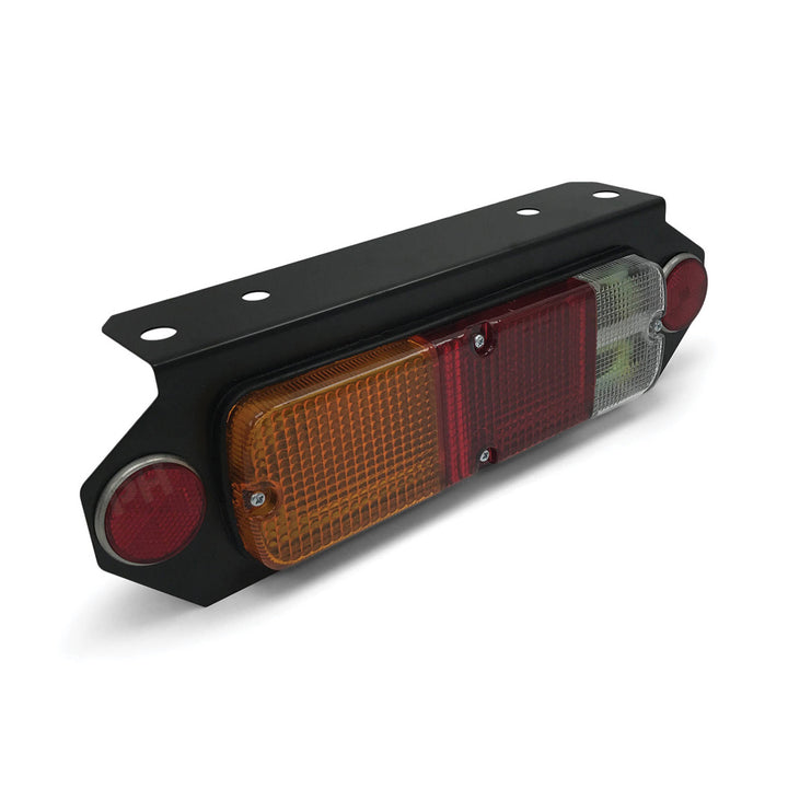 Tail Lights With Brackets PAIR Tray Back Ute Universal Red Amber & Clear QTY 2