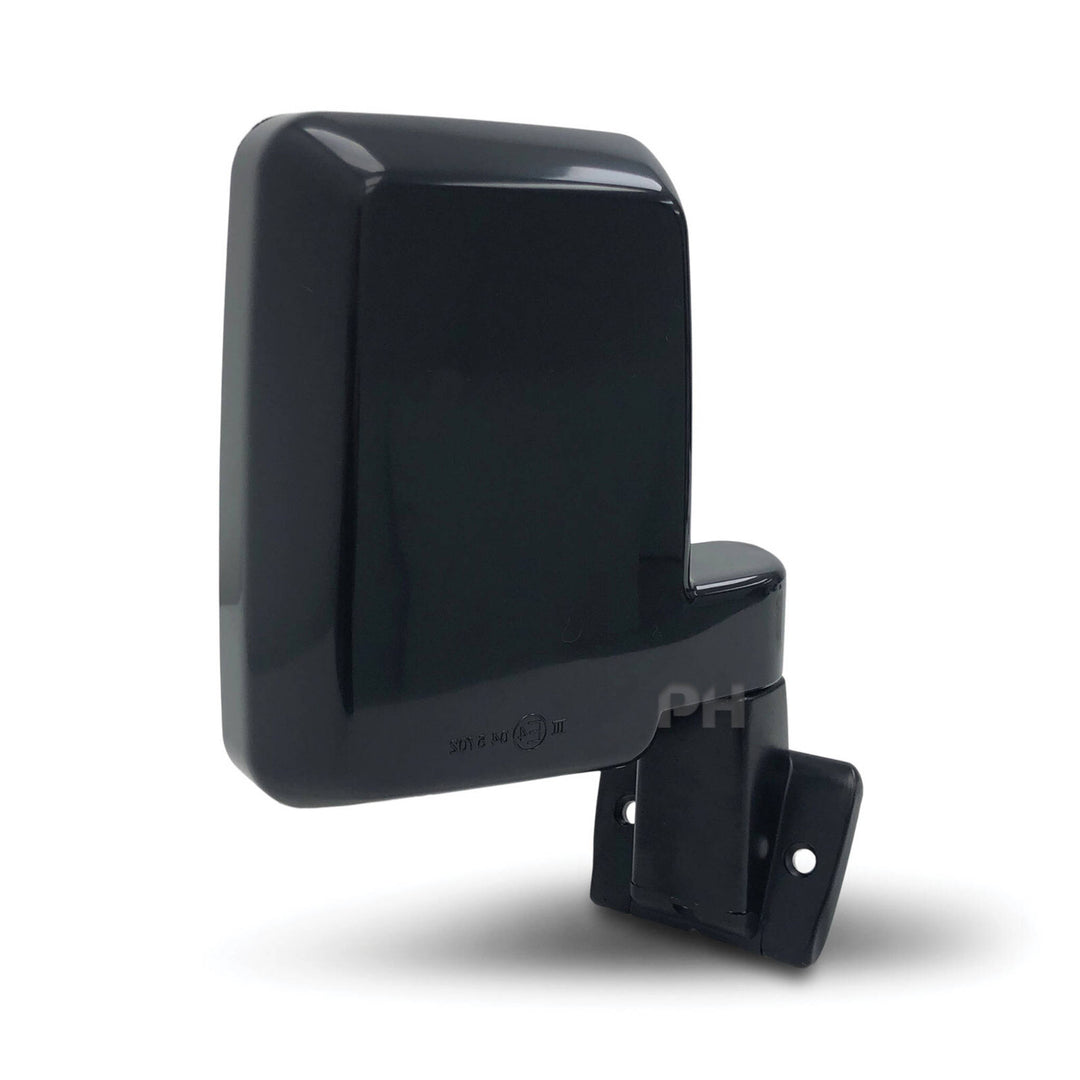 Door Mirrors Black Plastic Base PAIR Fits Landcruiser 60 Series 1980 - 1990