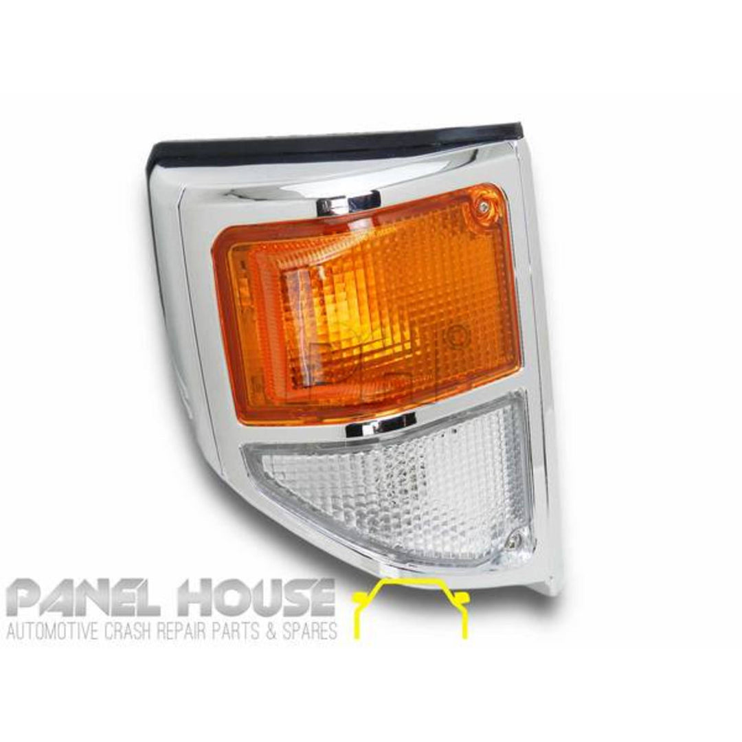 Grill + Corner Lights SET Chrome Fits Toyota Landcruiser 78 79 Series 1999 - 2007