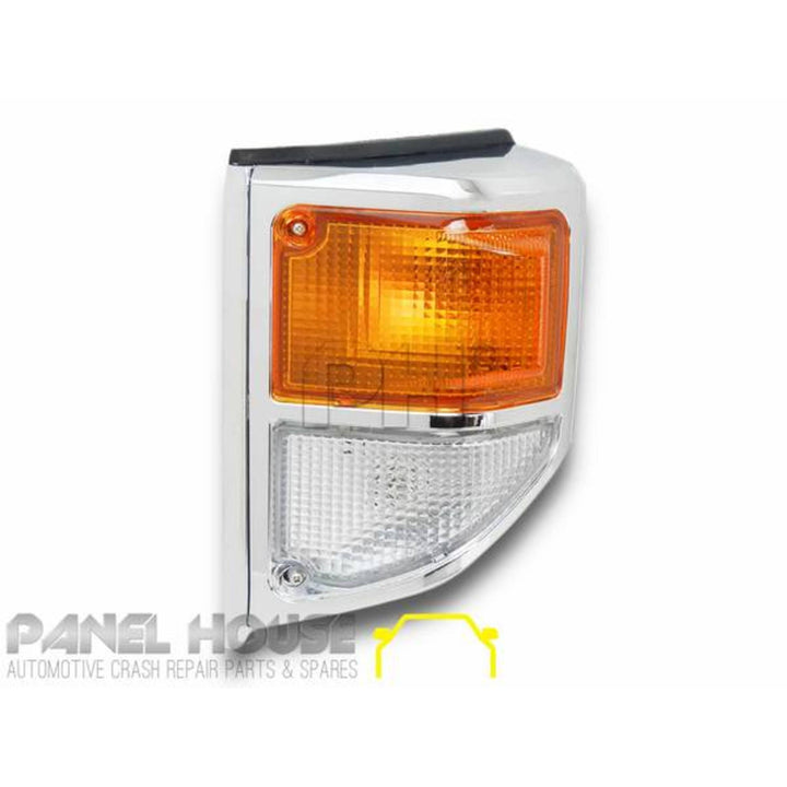 Grill + Corner Lights SET Chrome Fits Toyota Landcruiser 78 79 Series 1999 - 2007