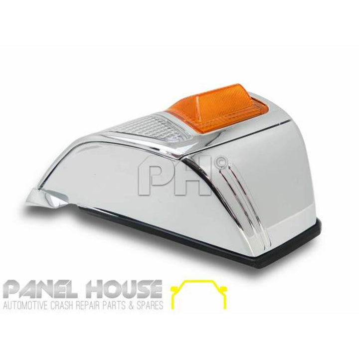 Grill + Corner Lights SET Chrome Fits Toyota Landcruiser 78 79 Series 1999 - 2007