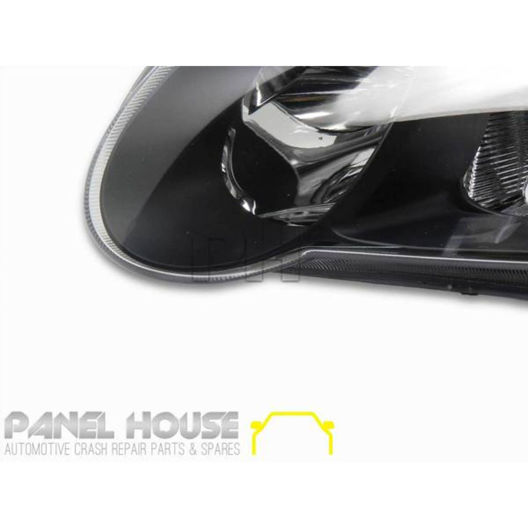 Headlights PAIR Black SS Style fits Holden Commodore VX VU 2000 - 2002