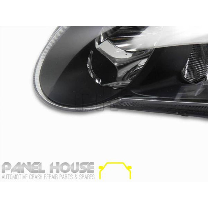 Headlights PAIR Black SS Style fits Holden Commodore VX VU 2000 - 2002