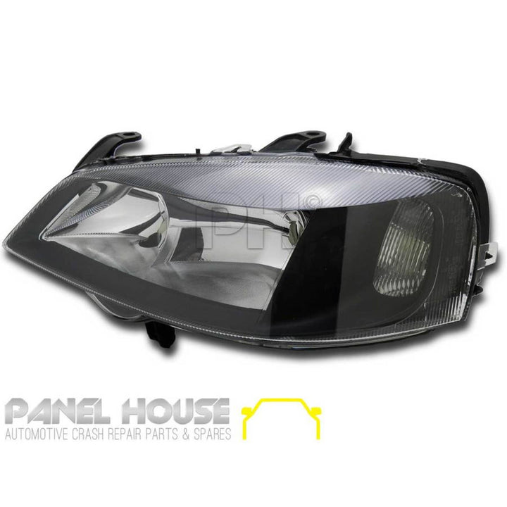 Headlights PAIR Black ADR fits Holden TS Astra 1998 - 2004