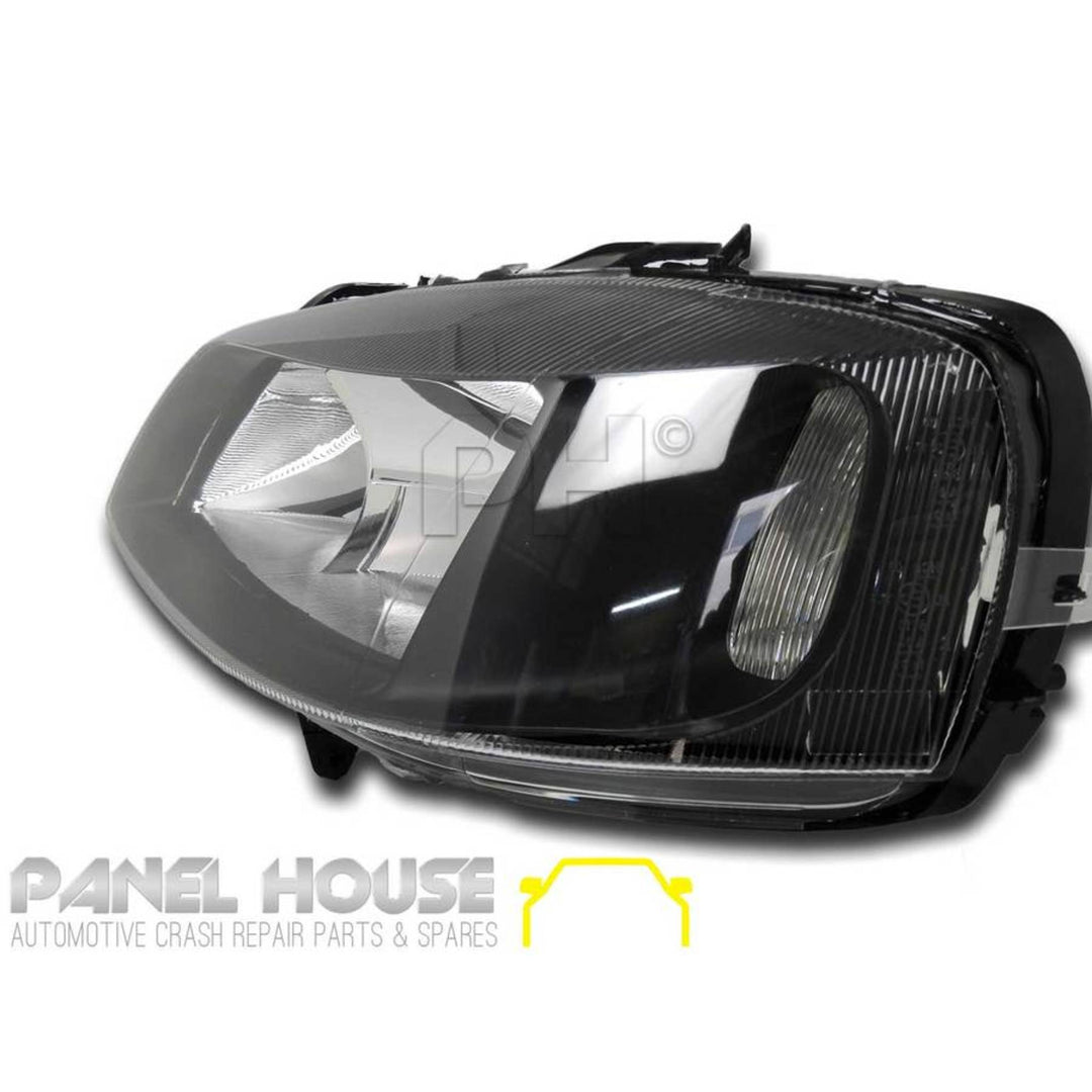 Headlights PAIR Black Style fits Holden TS Astra 98-04 Sedan Hatch PR