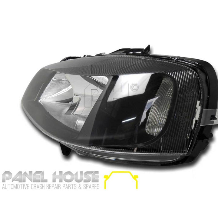 Headlights PAIR Black Style fits Holden TS Astra 98-04 Sedan Hatch PR