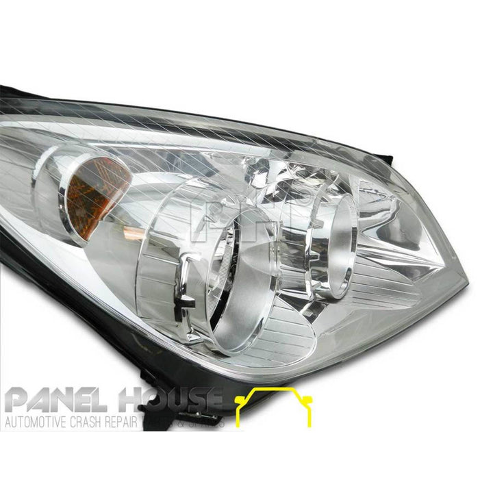 Headlights PAIR Chrome fits Holden AH Astra 2006 - 2009