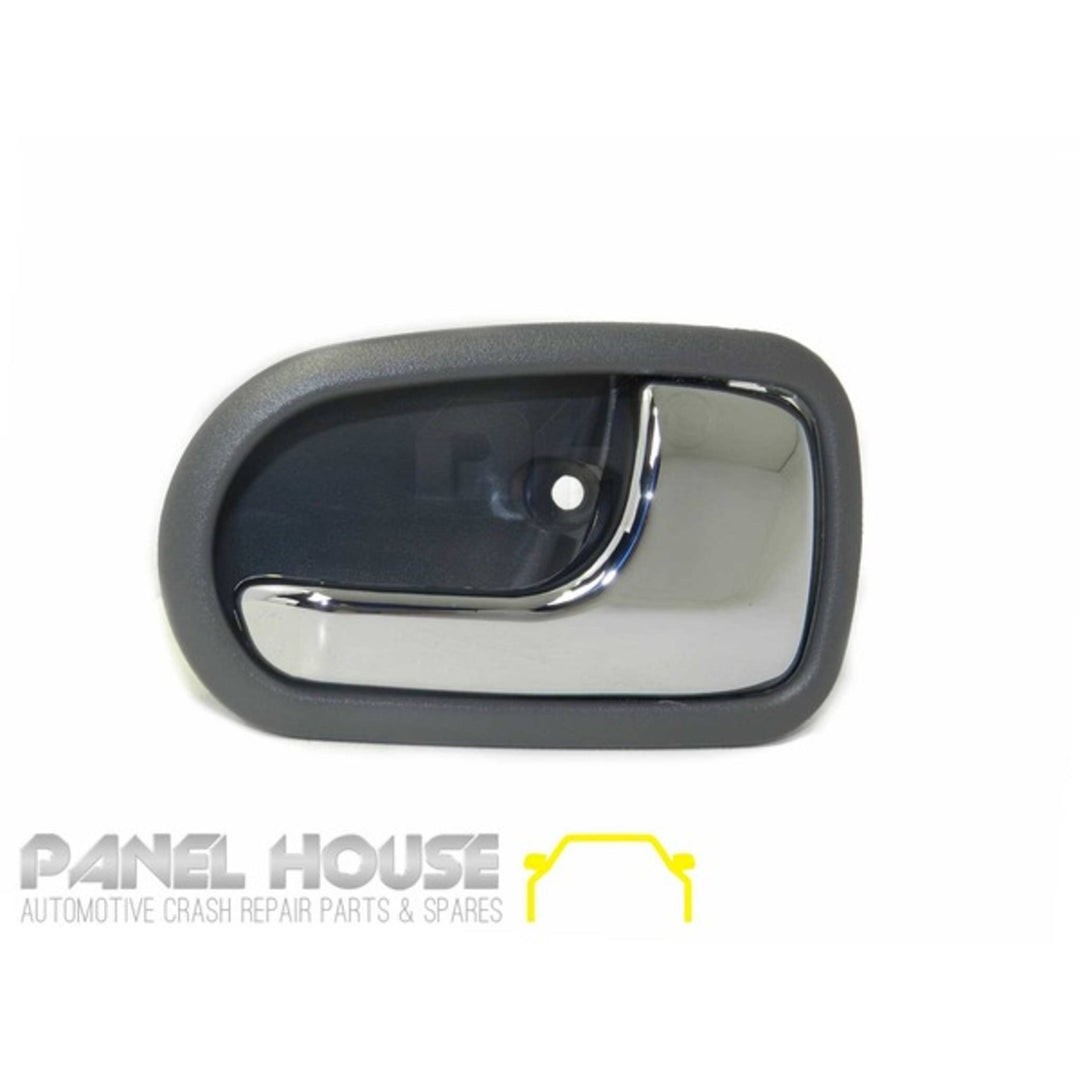 Interior Chrome Grey Door Handles PAIR Inner fits Mazda 323 BJ Protege 98-03