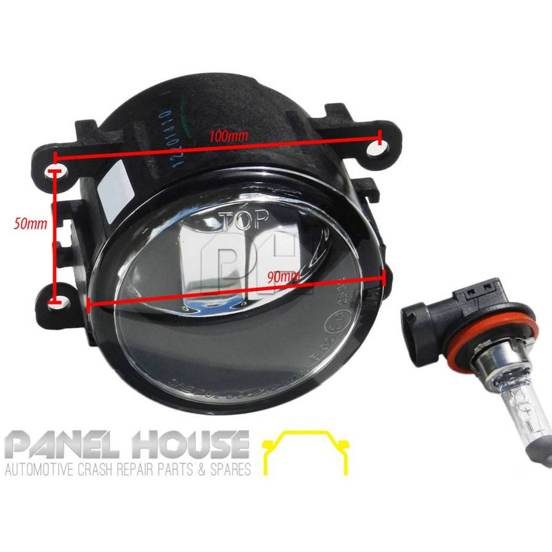 Fog Lights SET + Chrome Surrounds & Bulbs fits Ford Falcon FG 2008-2011 XR6 XR8