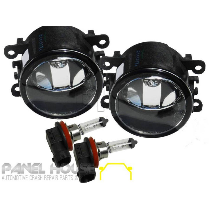 Fog Lights SET + Chrome Surrounds & Bulbs fits Ford Falcon FG 2008-2011 XR6 XR8