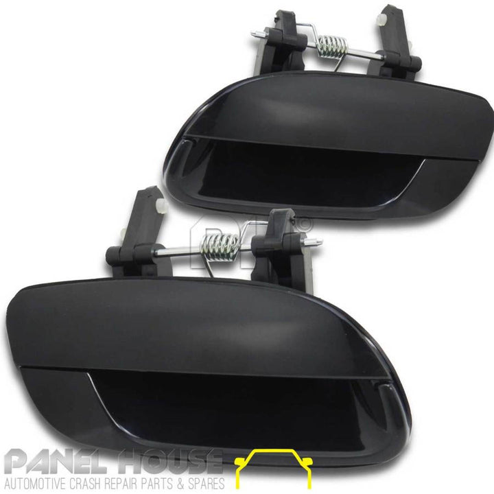 Outer Door Handles PAIR Rear Fits Hyundai Elantra 2000 - 2006