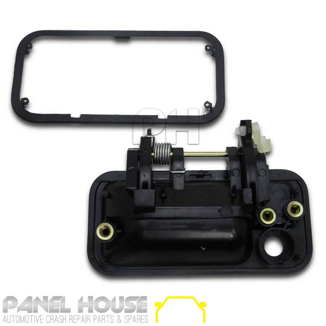 Outer Door Handle PAIR Black Front fits Holden Rodeo TF 1988 - 2002