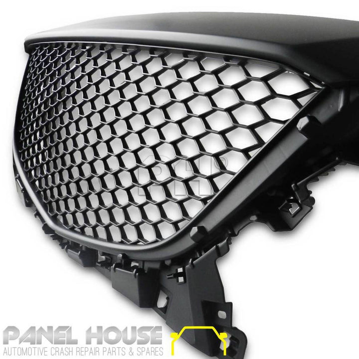 JDM Matt Black Grill RS Style Front Bumper Bar Grille for MAZDA 3 BM 2013-2016