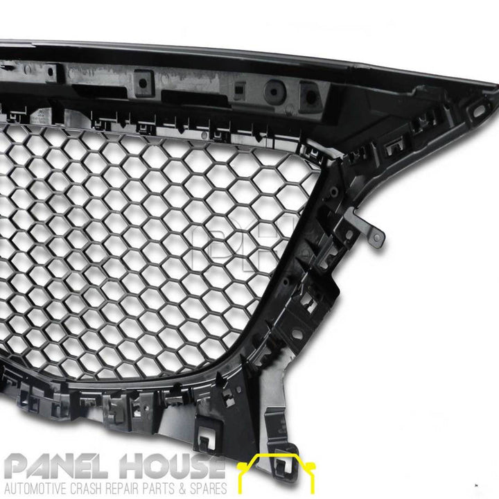 JDM Matt Black Grill RS Style Front Bumper Bar Grille for MAZDA 3 BM 2013-2016