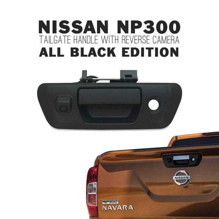 Tailgate Handle BLACK with Reverse Camera fits Nissan Navara NP300 D23