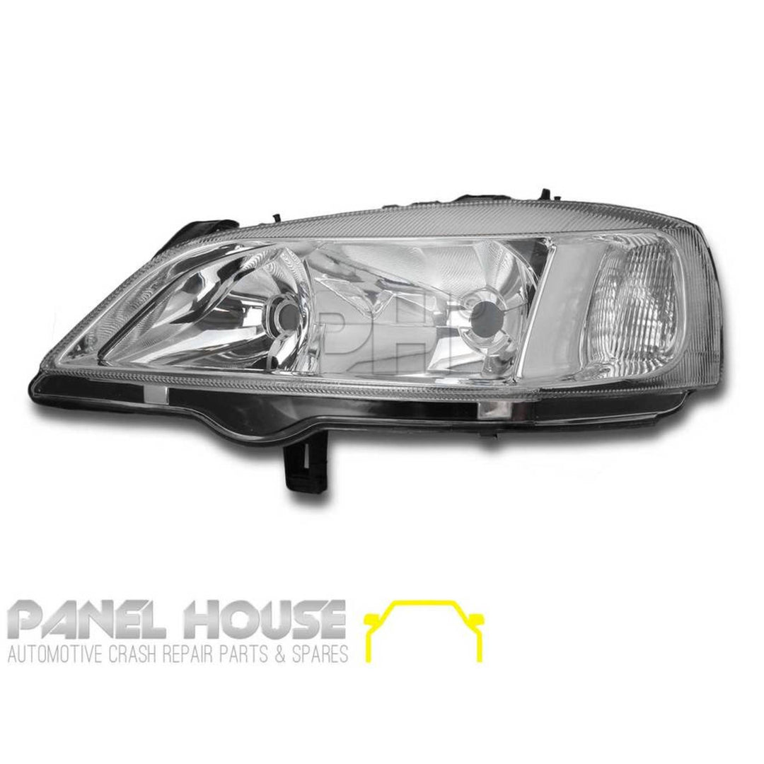 Headlight LEFT Chrome fits Holden TS Astra Sedan & Hatch 1998 - 2004