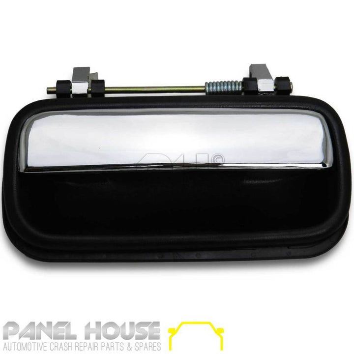 Outer Door Handle RIGHT Rear Chrome & Black Fits Toyota Hilux 1988 - 2005