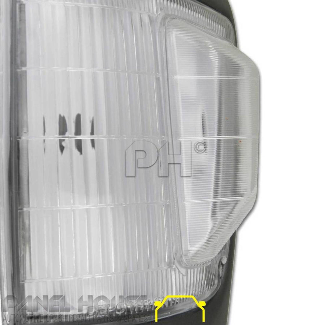 Corner Indicator Park Lights PAIR Grey Fits Toyota Hilux 4WD 1992 - 1997