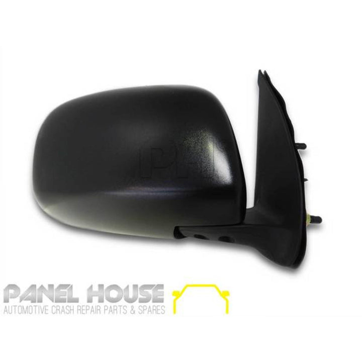 Door Mirror PAIR Black Manual Fits Toyota HILUX Ute GGN KUN TGN 05-11